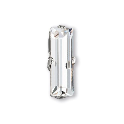 Kaufen Sie Perlen in Deutschland Preciosa Baguettes Maxima In set Montées Silver 7x3mm Crystal 00030 (10)
