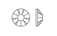 Flatback Preciosa Light Topaz 10020 ss20-4.60mm (80)