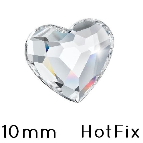 Kaufen Sie Perlen in Deutschland FlatBack Hotfix Preciosa HERZ Crystal 00030 - 10mm (4)