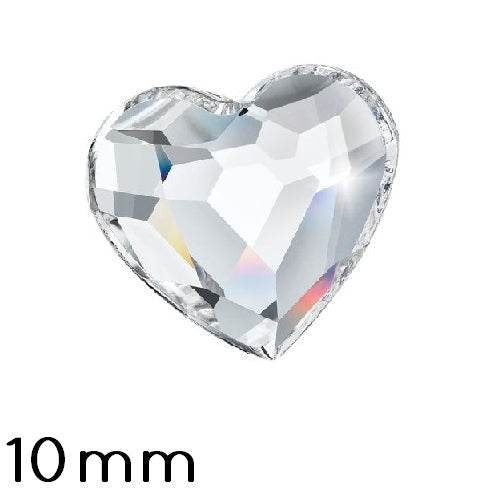 Kaufen Sie Perlen in Deutschland Flatback Preciosa Herz Kristall 00030 - 10mm (4)