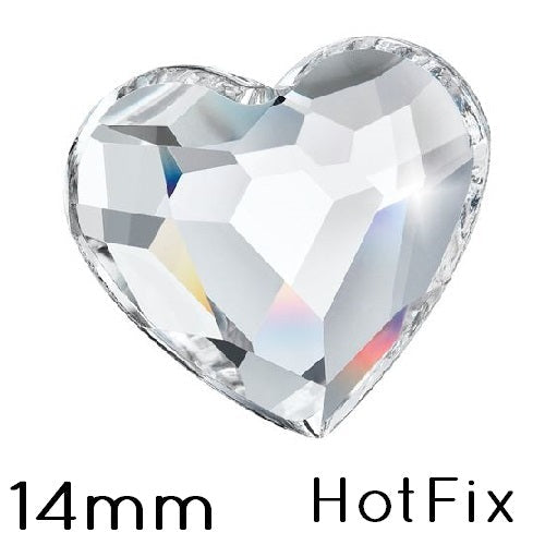Kaufen Sie Perlen in Deutschland FlatBack Hotfix Preciosa HERZ Crystal 00030 - 14mm (4)