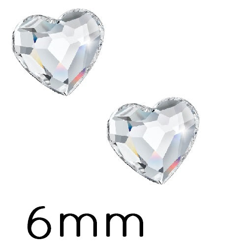 Kaufen Sie Perlen in Deutschland Flatback Preciosa Herz Kristall 00030 - 6mm (10)