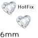 FlatBack Hotfix Preciosa Herz Kristall 00030 - 6mm (10)