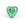 Perlen Einzelhandel Murano Perle Herz Grün und Silber 10mm (1)
