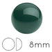 Runder Cabochon Preciosa Malachit 8mm (4)