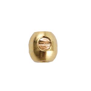 Schraub-Perlen Oval Goldfarben 3.5mm (2)