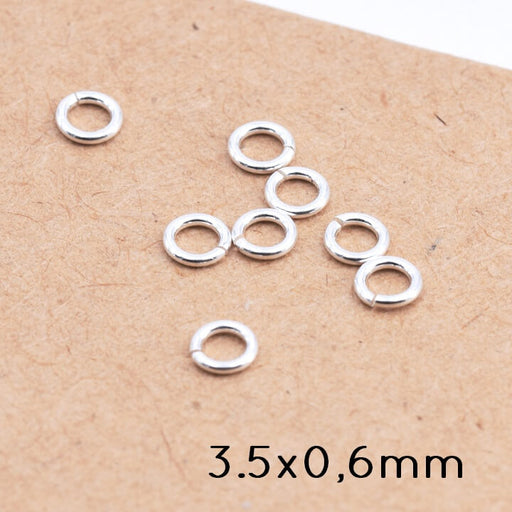 Kaufen Sie Perlen in Deutschland Biegering Sterlingsilber - 3,5 x 0,6 mm (10)