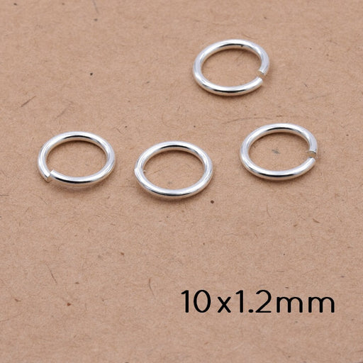 Kaufen Sie Perlen in Deutschland Biegering Sterling Silber vergoldet - 10 Mikron - 10x1.2mm (4)