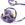 Perlen Einzelhandel Seidenband Pflaume Lila Geknittert Ausgefranst Recycelter Sari 3cm (1m)