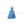 Perlen Einzelhandel Mini Quaste mit Ring Blau 25mm (1)