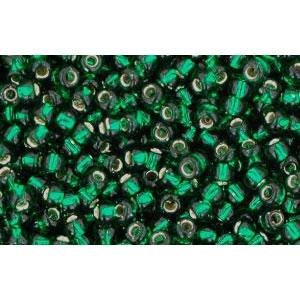 Kaufen Sie Perlen in Deutschland cc36 - Toho rocailles perlen 11/0 silver lined green emerald (10g)