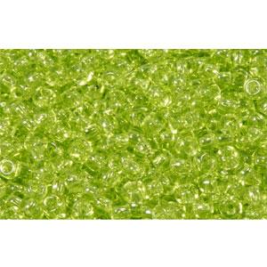cc4 - Toho rocailles perlen 11/0 transparent lime green (10g)