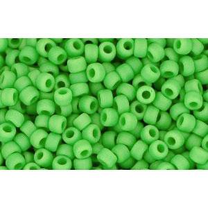 cc47f - Toho rocailles perlen 11/0 opaque frosted mint green (10g)