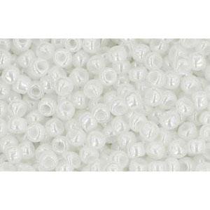 cc121 - Toho rocailles perlen 11/0 opaque lustered white (10g)