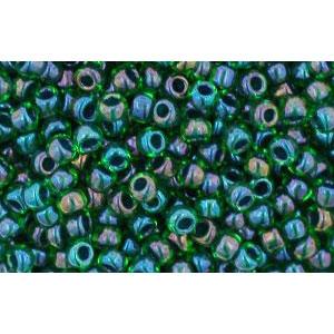 cc249 - Toho rocailles perlen 11/0 inside colour peridot/emerald lined (10g)