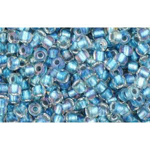 Kaufen Sie Perlen in Deutschland cc263 - Toho rocailles perlen 11/0 inside color rainbow crystal/light capri (10g)