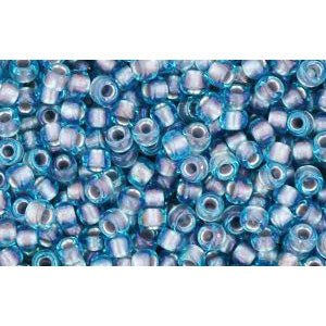 Kaufen Sie Perlen in Deutschland cc277 - Toho rocailles perlen 11/0 aqua/lavender lined (10g)