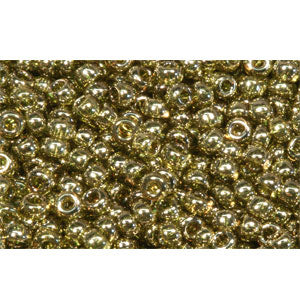 Kaufen Sie Perlen in Deutschland cc457 - Toho rocailles perlen 11/0 gold lustered green tea (10g)