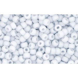 Kaufen Sie Perlen in Deutschland cc767 - Toho rocailles perlen 11/0 opaque pastel frosted light grey (10g)