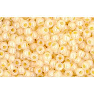 Toho Rocailles-Perlen Transparent Mit Goldenen Streifen, 2,2 Mm, 24K Vergoldet, 8,2 G Röhrchen
