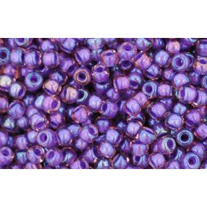cc928 - Toho rocailles perlen 11/0 rainbow rosaline/opaque purple (10g)