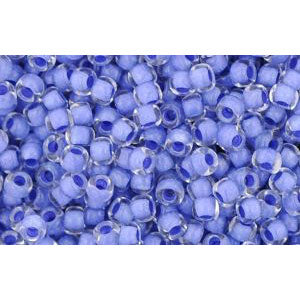 Kaufen Sie Perlen in Deutschland cc977 - Toho rocailles perlen 11/0 crystal/ neon purple lined (10g)