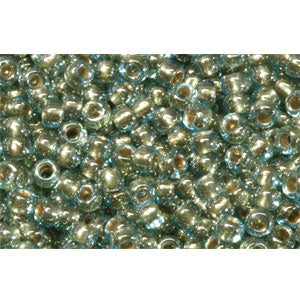Kaufen Sie Perlen in Deutschland cc990 - Toho rocailles perlen 11/0 gold lined aqua (10g)