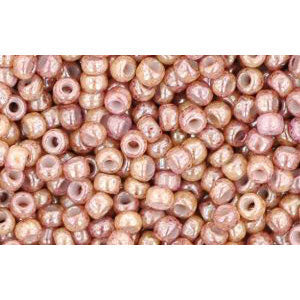 Kaufen Sie Perlen in Deutschland cc1201 - Toho rocailles perlen 11/0 marbled opaque beige/pink (10g)