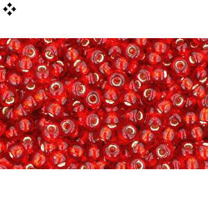 Kaufen Sie Perlen in Deutschland cc25cf - Toho rocailles perlen 11/0 silver lined frosted ruby (10g)