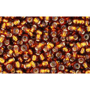 cc34 - Toho rocailles perlen 11/0 silver lined smoked topaz (10g)
