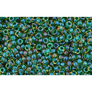 Kaufen Sie Perlen in Deutschland cc242 - Toho rocailles perlen 15/0 inside colour luster jonquil/emerald lined (5g)