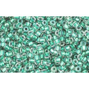 Kaufen Sie Perlen in Deutschland cc264 - Toho rocailles perlen 15/0 inside colour rainbow crystal/teal lined (5g)