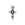 Perlen Einzelhandel Charm-Anhänger Retro Kreuz Antik-Qualität versilbert 19x10mm (1)