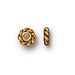 Rondelle Twist Bead Blume Antik Flash Gold Metall - 4.5x1mm (10)