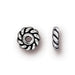 Twist Flower Bead Rondelle Antik Silber 6 x 1.5 mm (2)