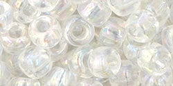cc161 - Toho rocailles perlen 3/0 transparent rainbow crystal (10g)
