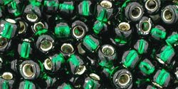 Kaufen Sie Perlen in Deutschland cc36 - Toho rocailles perlen 6/0 silver lined green emerald (10g)