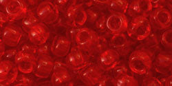 cc5b - Toho rocailles perlen 6/0 transparent siam ruby (10g)