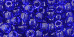 cc8 - Toho rocailles perlen 6/0 transparent cobalt (10g)