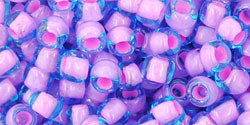 Kaufen Sie Perlen in Deutschland cc937 - Toho rocailles perlen 6/0 aqua/bubble gum pink lined (10g)