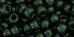 cc939 - Toho rocailles perlen 6/0 transparent green emerald (10g)