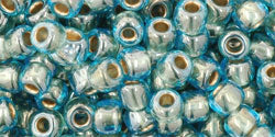 Kaufen Sie Perlen in Deutschland cc990 - Toho rocailles perlen 6/0 gold lined aqua (10g)