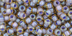 Kaufen Sie Perlen in Deutschland cc926 - Toho rocailles perlen 8/0 light topaz/opaque lavender lined (10g)