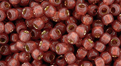 Kaufen Sie Perlen in Deutschland cc2113 - Toho rocailles 8/0 silver lined milky pomegranate (10g)