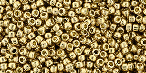Kaufen Sie Perlen in Deutschland ccPF592 - Toho Beads 11/0 Rund Verzinktes Goldenes Vlies (10gr)