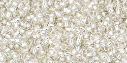 Kaufen Sie Perlen in Deutschland cc21- Toho rocailles perlen 15/0 silver lined crystal (5g)