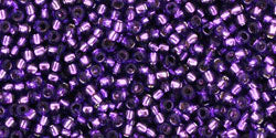 cc2224 - Toho rocailles perlen 15/0 silver lined purple (5g)