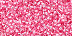 cc38 - Toho rocailles perlen 15/0 silver lined pink (5g)