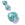 Perlen Einzelhandel Tropfenperle Anhänger flach facettierter Amazonit 14x13mm Loch: 0.8mm (1)