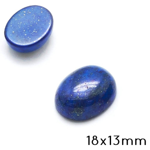 Kaufen Sie Perlen in Deutschland Ovaler Cabochon Natur Lapislazuli 18x13mm (1)